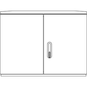 Leergehäuse - Kunststoff-Verteilerschrank KVS F6 850/320 + MPL (6MM) - 2089