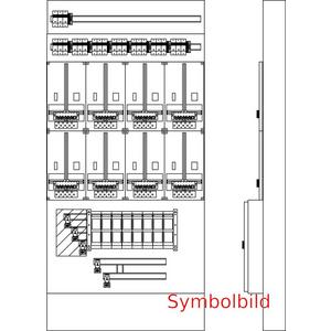 Zähler-Komplettschrank - Zählermaskenverteiler ZGS-8Z-D-VuNH-ZS16-ZAK-NZD02-2NZR-ÜA(3)B/C Netz NÖ - ZGSN8D2O.3BC.NZ