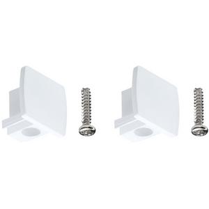 Mechanisches Zubehör - URail Verbinder Endkappe 13x21mm Signalweiß - 95653