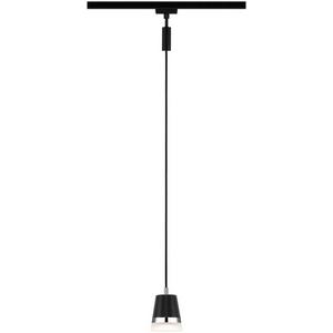 Pendelleuchte - URail Pendelleuchte Cone max. 1x10W GU10 Schwarz matt Chrom - 95630