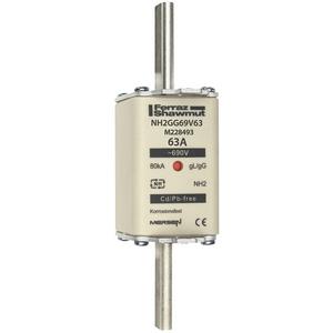 NH-Sicherungseinsatz - NH-Sicherung gG Gr.2 690VAC/250VDC 125A mit spannungsführenden Grifflaschen - Q228496