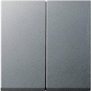Abdeckung für Schalter, Taster, Dimmer, Jalousie - Serienwippen System 55 Aluminium - 029526