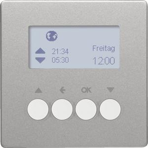 Zeitschaltuhren KNX - KNX-Funk Jalou-Uhr quickl Q.1/Q.3 aluminium - 85745124