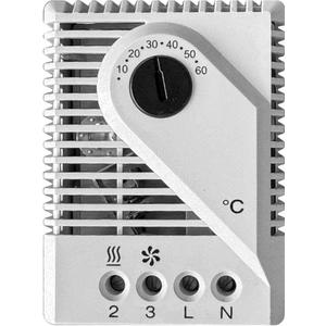 Thermostat (Schaltschrank) - Raumthermostat 230 VAC IP20 1 Schließer: 5A 250 VAC 1 Öffner: 10A 250 VAC - 034847