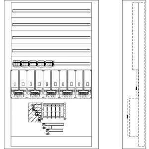 Zähler-Komplettschrank - Zählerstandverteiler ZSA-5Z-E-VuNH-ZS16-ZAK-NZD02-5NZR Netz NÖ - ZSAN5E5O.NZ