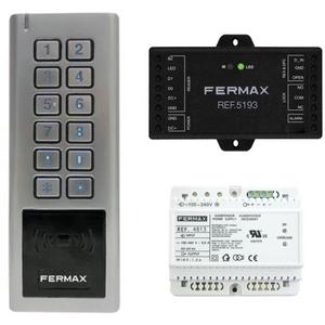 Zutrittskontrollsystem - Codetastatur-Set AP Edelstahl SYSTEM Mifare Wifi Controller - F5194