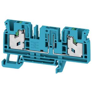 Durchgangs-Reihenklemme - Grundklemme für Bauelementstecker SNAP IN blau 500V 20A Anzahl Klemm. Etage: 2 - 2941460000