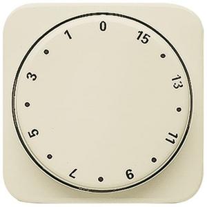 Abdeckung für Schalter, Taster, Dimmer, Jalousie - Zentralscheibe Drehknopf Zeitschaltuhr Aufdruck 1-15 weiß - Busch-Duro 2000 SI - 2CKA001753A6059