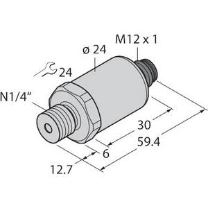 Druck-/Absolutdruckmessumformer - Drucktransmitter mit Stromausgang (2-Leiter) - T-10 0000646