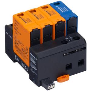 Kombi-Ableiter für Energietechnik - Überspannungsableiter VPU AC I 3+1 R 300/1 - 2983590000