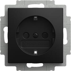 Steckdose - Busch-steplight SCHUKO Steckdose Safety+ mit Nachtlicht schwarz matt -balance SI - 2CKA002013A5537