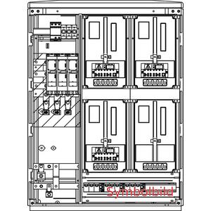 Zähler-Komplettschrank - FZNV F/3 K (240/16) Netz NÖ - FZ2303