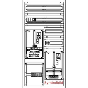 Zähler-Komplettschrank - ZV-N-1Z-B-WLV-2GF oben-2GF rechts (HKL-D02-ÜA(3)C) Netz NÖ - N1BW2O2R-NZ.3C
