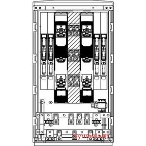 Anschlussschrank - VZK F4 1080 Cu/DV240 7x160L BB Netz NÖ - VKF43.DV.07.BB