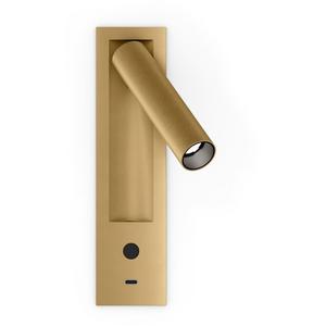 Wever & Ducré - Wand-Halbeinbauleuchte MATCH SNOOZE WALL SEMI REC 1.0 LED 2700K champagner - 177554M3