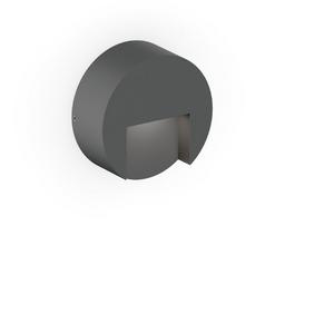 Wever & Ducré - Wandanbauleuchte RETO ROUND OUTDOOR WALL SURF 0.8 LED 3000K anthrazit - 7457A4A5