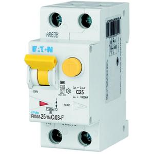 Kombination FI-Schalter/Leitungsschutzschalter - FI-/LS-Schalterkombination 25A 300mA Auslösecharakteristik LS-Schalter: C 1p + N - 193599