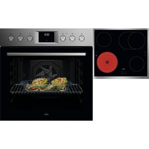 Herd-Set - Backofen Einbau SurroundCook mit Glaskeramik Kochfeld 60 cm