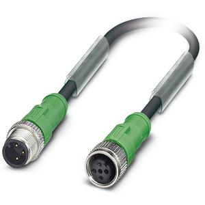 Konfektioniertes Sensor-Aktor-Kabel - Sensor-/Aktor-Kabel SAC-3P-M12MS/1,5-PUR/M12FS - 1681525