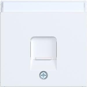 Kommunikationstechnik - Zentralstück mit Staubschutzsch. 1f f. KeyStone Beschr.feld A.x/C.x liweiß mt - WAF1160WM