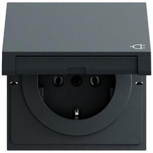 Steckdose - SCHUKO-Steckdose KD System 70 Anthrazit lack. - 445473