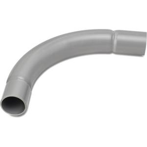 Bogen für Installationsrohre - Steckbogen gesickt grau 90° - 020619