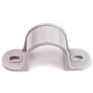 Rohrschelle - Schelle zweilappig grau - 020571