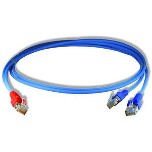 Patchkabel Kupfer - Y-Patchkabel für 2x Netzwerk LAN bis 100 Mbit/s 1m - HCAHNG-B2103-A010