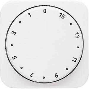 Abdeckung für Schalter, Taster, Dimmer, Jalousie - Zentralscheibe Drehknopf Zeitschaltuhr Aufdruck 1-15 alpinweiß - Reflex SI - 2CKA001753A6158