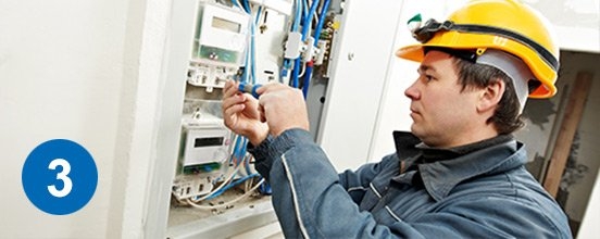 Einbau und Vernetzung