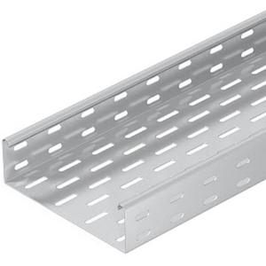 Kabelrinne/Weitspannkabelrinne - Kabeltasse rostfreier Stahl (V2A) gelocht mit Verbindung 60 mm Höhe