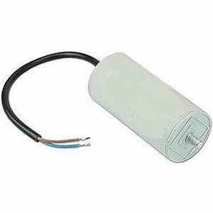 CAPACITOR C/W 250MM FLYING LEADS THREAD MOUNT 25UF 240V 09100602
