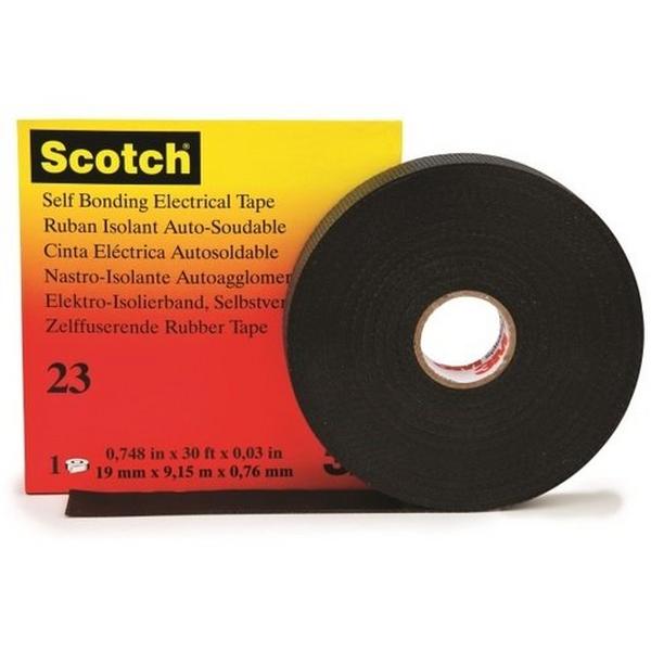 Tape Rubber Splicing 23 Scotch 19mm X 9M Black, Ideal Electrical Catalogue Hardware Tape Adhesive Tape - Construction Supplies Australia