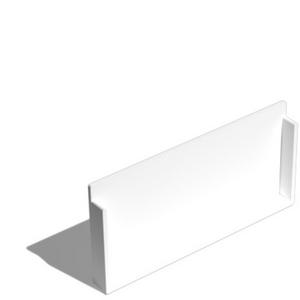 DUCT END CAP MAXI TRUNKING 100X50MM WHITE