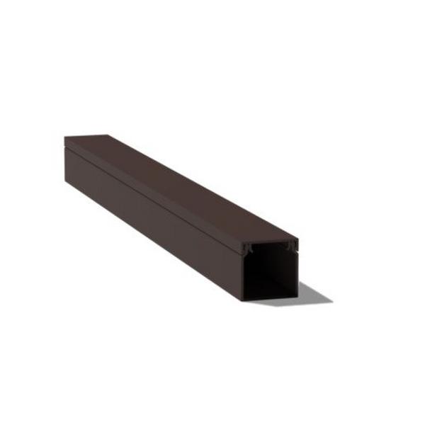 Duct PVC Mini 25 X 16mm X 4M Brown, Ideal Electrical Catalogue Cable Management Duct Mini Maxi Trunking - Construction Supplies Australia