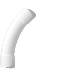 BEND SWEEP 45 DEGREE TELECOMMUNICATIONS 50MM WHITE