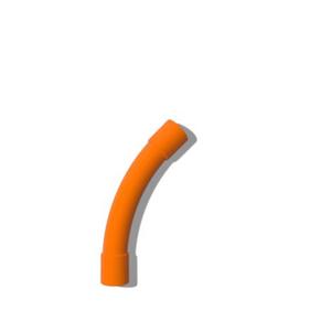 BEND SWEEP 45 DEGREE PRESSURE PIPE 80MM ORANGE