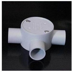JUNCTION BOX 25MM 3WAY RIGID ENTRY - GREY