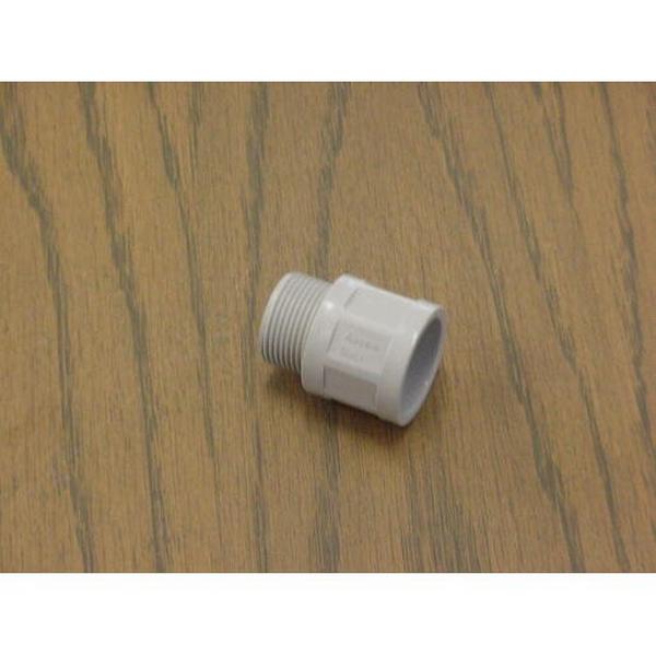 Adaptor Plain To Screwed 25mm Grey, Ideal Electrical Catalogue Cable Management Conduit Rigid Couplers - Construction Supplies Australia