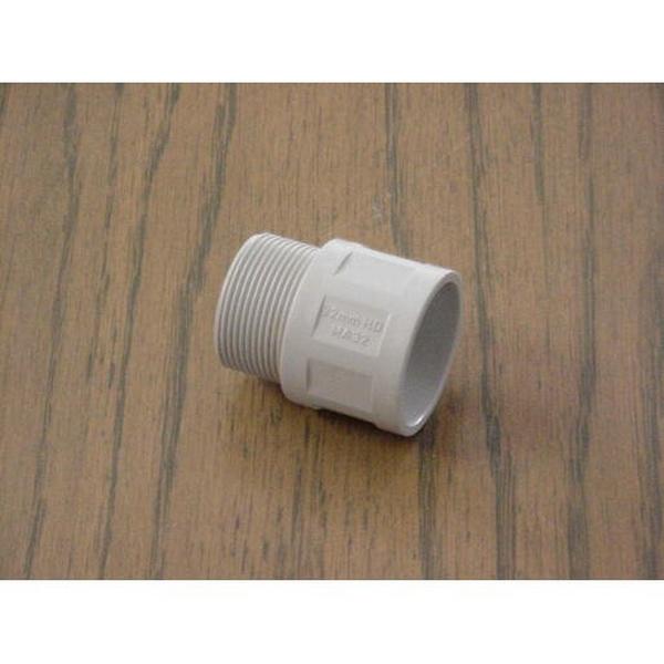 Adaptor Plain To Screwed 32mm Grey, Ideal Electrical Catalogue Cable Management Conduit Rigid Couplers - Construction Supplies Australia