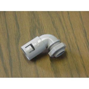 CORRUGATED TERMINATOR RIGHT ANGLED 20MM GREY