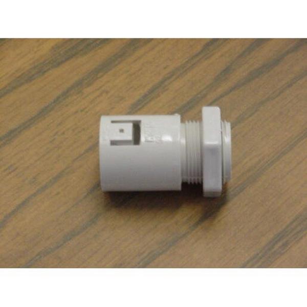 Adaptor Corrugated To Straight 25mm Grey, Ideal Electrical Catalogue Cable Management Conduit Rigid Terminal Sleeve For Installation Tubes - Construction Supplies Australia