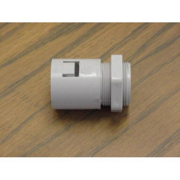 Adaptor Corrugated To Straight 32mm Grey, Ideal Electrical Catalogue Cable Management Conduit Rigid Terminal Sleeve For Installation Tubes - Construction Supplies Australia