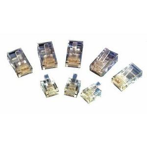 RJ 6P4C FLAT STRAND 100 PACK