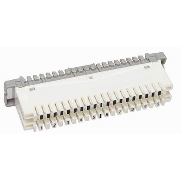 Disconnect Module White 10 Pair, Ideal Electrical Catalogue Data Communications Telecommunications Telecommunication Terminal Strip - Construction Supplies Australia