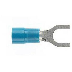 TERMINAL FORK DOUBLE GRIP 1.0-2.6MM2 5MM BLUE (PKT 50)