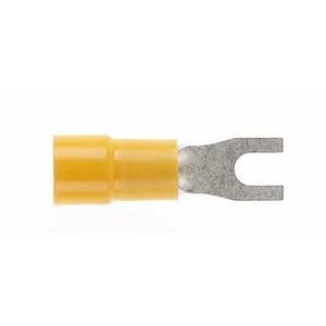 TERMINAL FORK DOUBLE GRIP 2.5-6.0MM 4MM YELLOW (PKT 50)