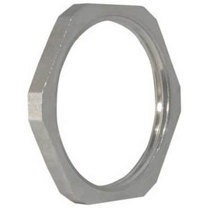 LOCK NUT BRASS NICKEL PLATED FITTING 20MM