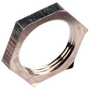 LOCK NUT BRASS NICKEL PLATED FITTING EMC 20MM