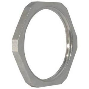 LOCK NUT BRASS NICKEL PLATED FITTING 25MM